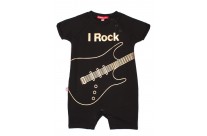 Combinaison manches courtes "I Rock" by Oh Baby London