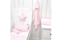 Couverture - passe couloir STAR Pink/White by Baby's Only